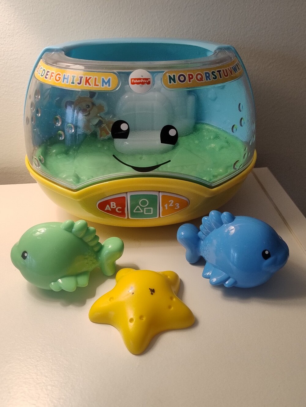 Fisher-Price Interactive Ocean Learning Toy - Blue, Yellow & Green